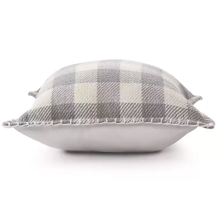 gray_buffalo_check_stitched_outdoor_throw_pillow_8.webp Gray Buffalo Check Stitched Outdoor Throw Pillow>Kirklands Home Outlet