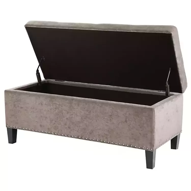 gray_button_tufted_storage_bench_2.webp Button Tufted Storage Bench>Kirklands Home Best Sale