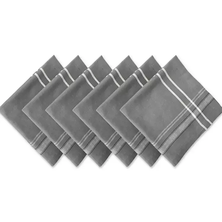Chambray French Stripe Napkins, Set of 6>Kirklands Home Shop
