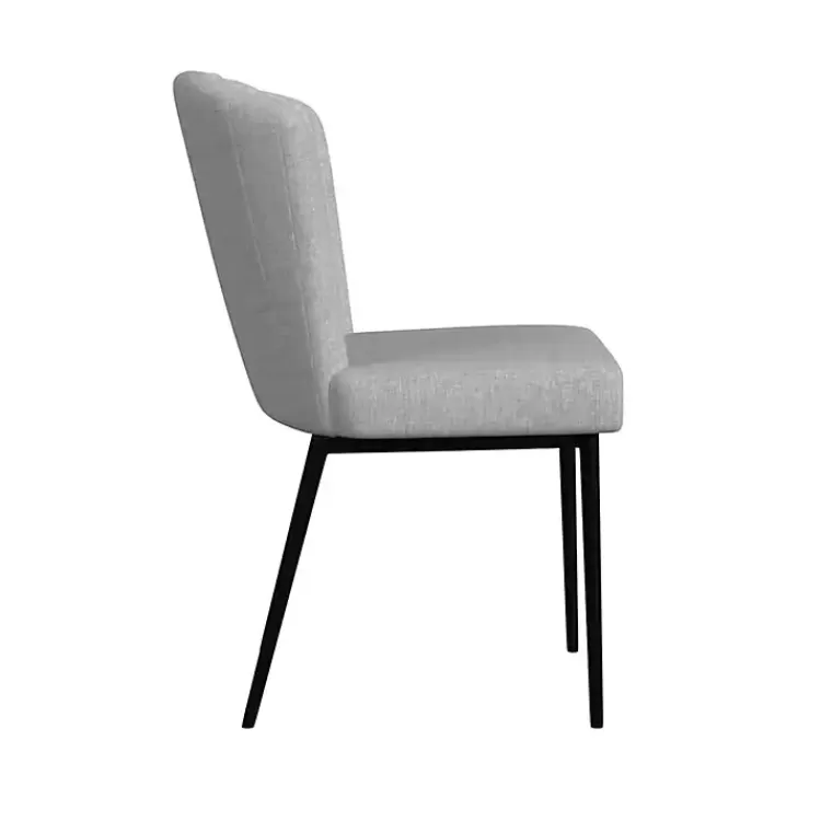 gray_channel_back_rounded_dining_chairs_set_of__2.webp Channel Back Rounded Dining Chairs, Set of 2>Kirklands Home Store