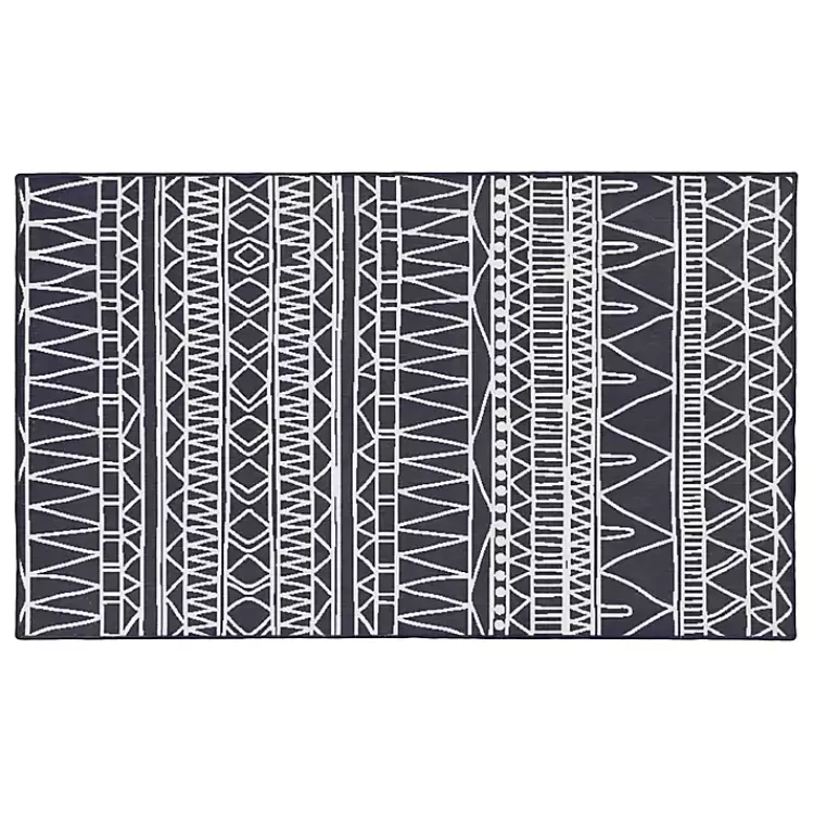 Gray Chelsea Geometric Washable Area Rug, 3x5>Kirklands Home Best