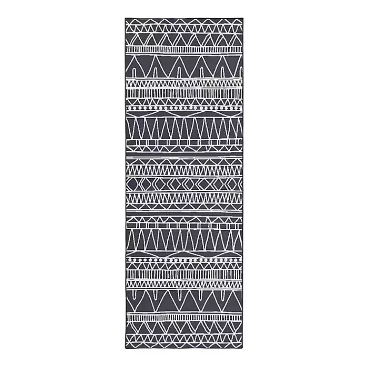 Gray Chelsea Geometric Washable Runner, 2x7>Kirklands Home Best