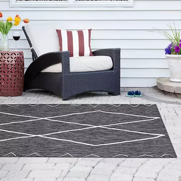 Connected Diamond Outdoor Area Rug, 8x10>Kirklands Home Discount