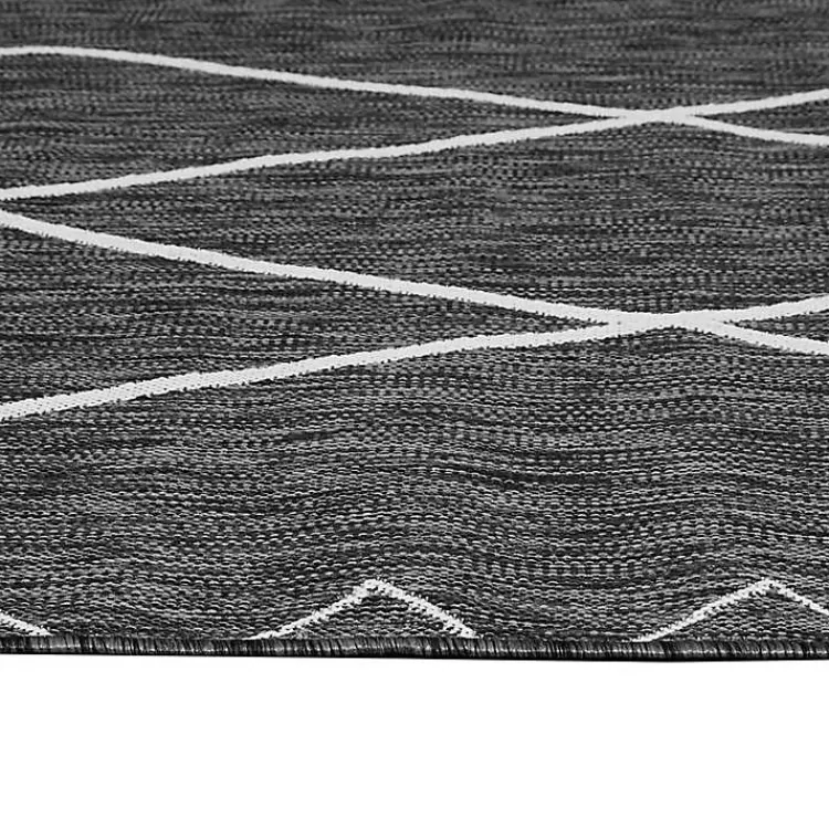gray_connected_diamond_outdoor_area_rug_x_4.webp Connected Diamond Outdoor Area Rug, 8x10>Kirklands Home Discount
