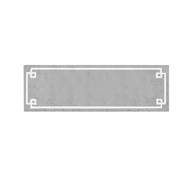 Cotton Tufted Bath Runner with Border>Kirklands Home Clearance