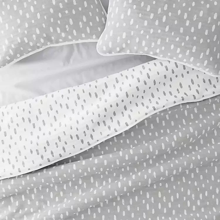 gray_dotted_reversible_pc_king_quilt_set_3.webp Gray Dotted Reversible 3-pc. King Quilt Set>Kirklands Home Sale