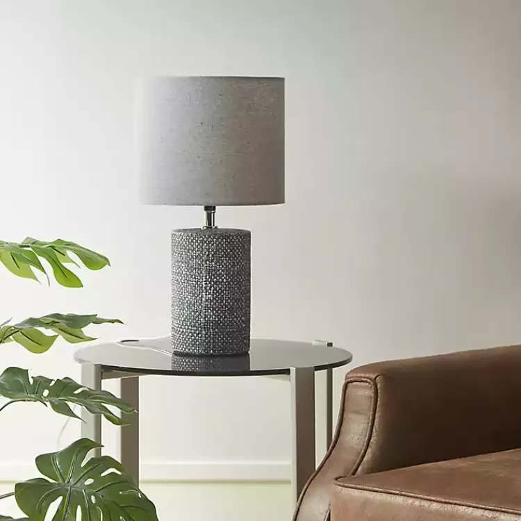 gray_embossed_ceramic_bayard_table_lamp_2.webp Embossed Ceramic Bayard Table Lamp>Kirklands Home Hot