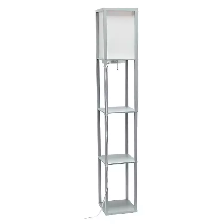 Etagere Shelf Charging Floor Lamp>Kirklands Home Best Sale