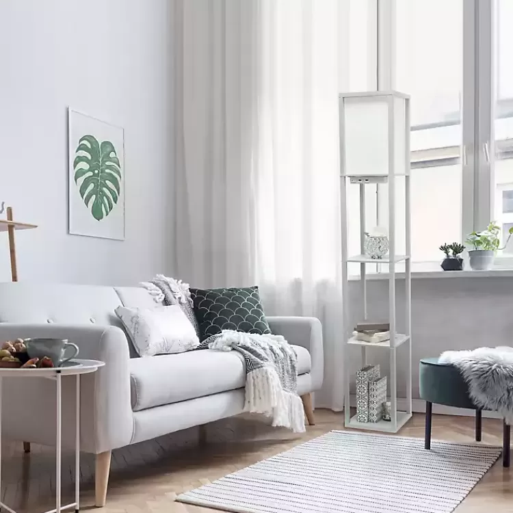 Etagere Shelf Charging Floor Lamp>Kirklands Home Best Sale