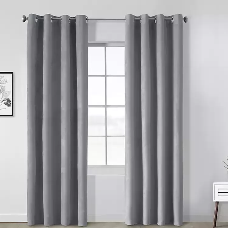 Faux Suede Blackout Curtain Panel, 95 in.>Kirklands Home Best