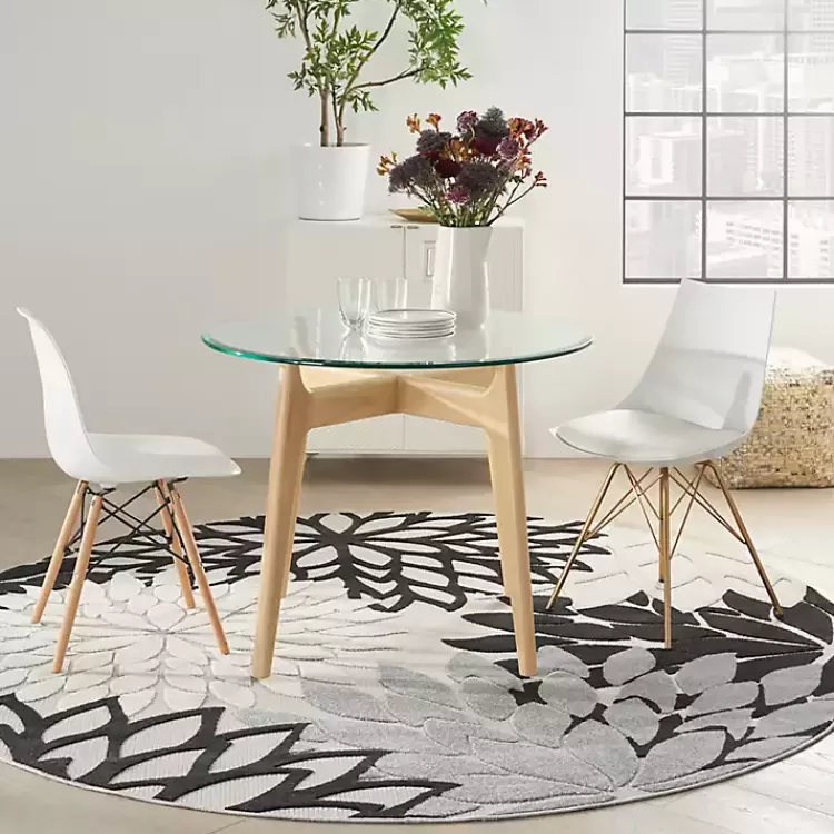 gray_floral_burst_round_outdoor_area_rug_7.webp Gray Floral Burst Round Outdoor Area Rug>Kirklands Home Best