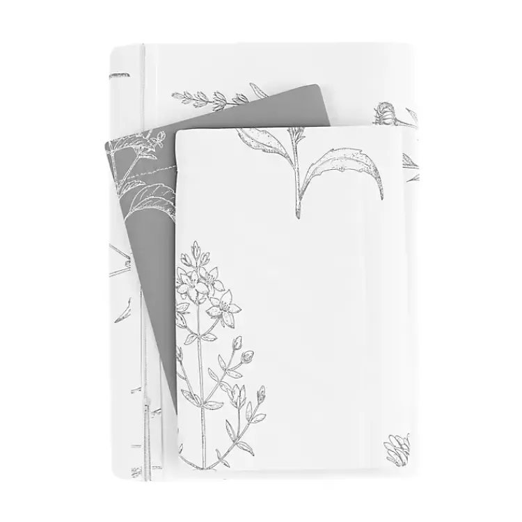gray_floral_reversible_pc_twin_duvet_cover_set_2.webp Gray Floral Reversible 2-pc. Twin Duvet Cover Set>Kirklands Home Discount
