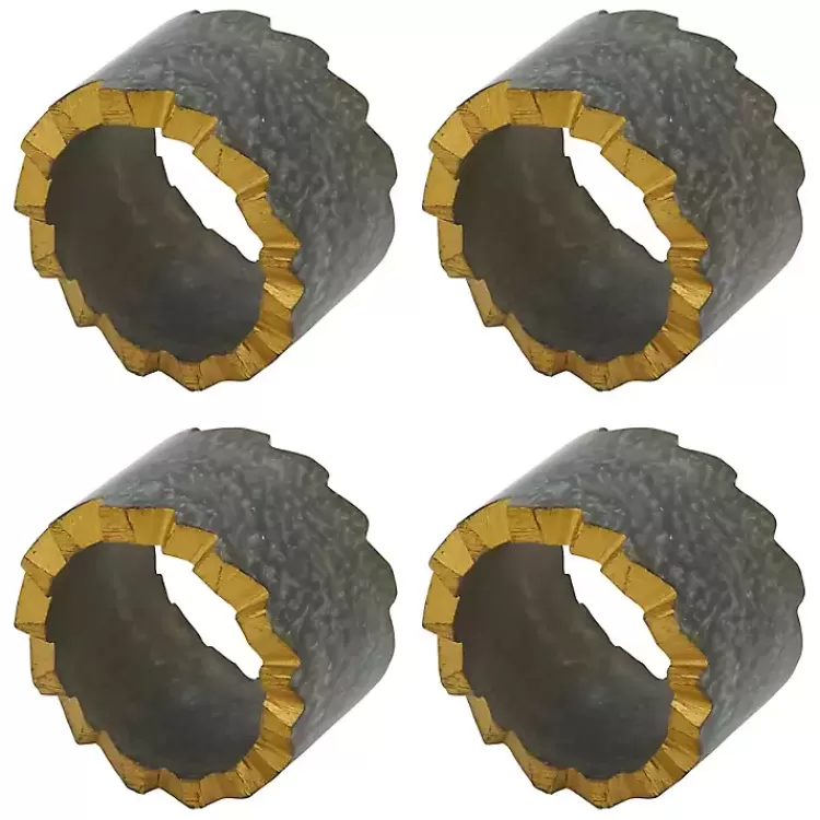 Geode Artistry Napkin Rings, Set of 4>Kirklands Home Fashion