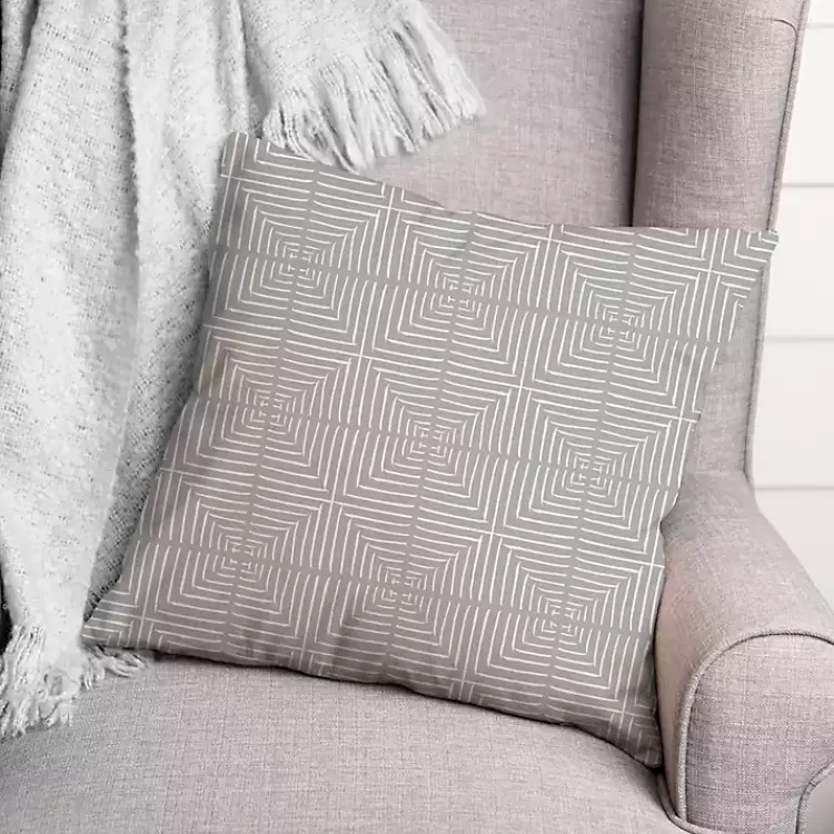 Geometric Indoor/Outdoor Pillow>Kirklands Home Sale