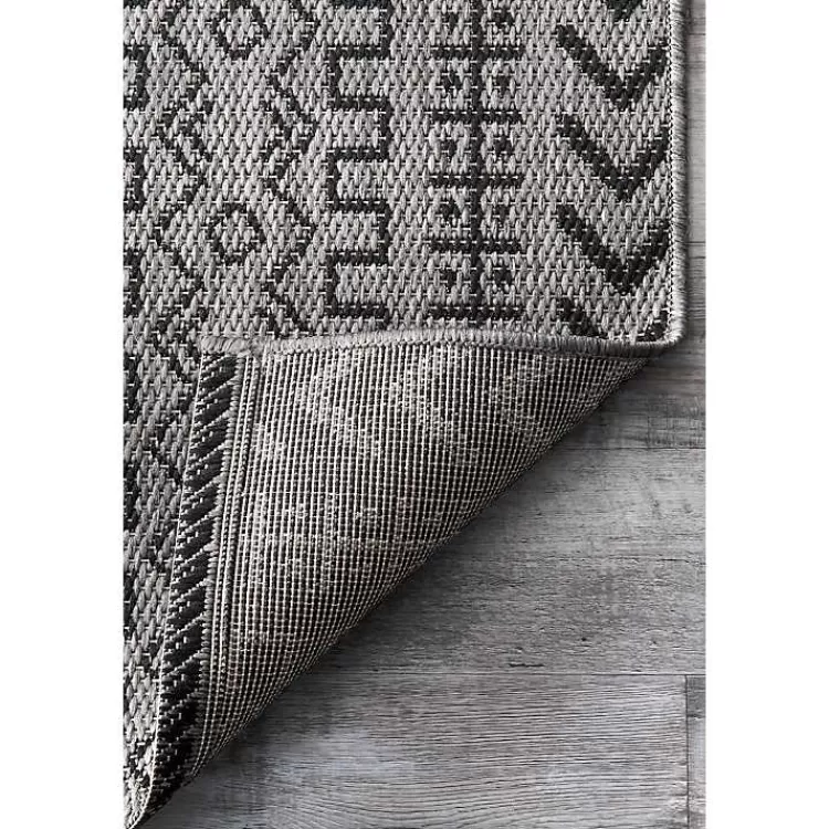 gray_jamie_outdoor_area_rug_x_5.webp Jamie Outdoor Area Rug, 6x9>Kirklands Home Discount