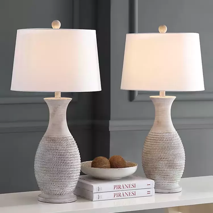 Gray Jug Base Table Lamps, Set of 2>Kirklands Home Discount