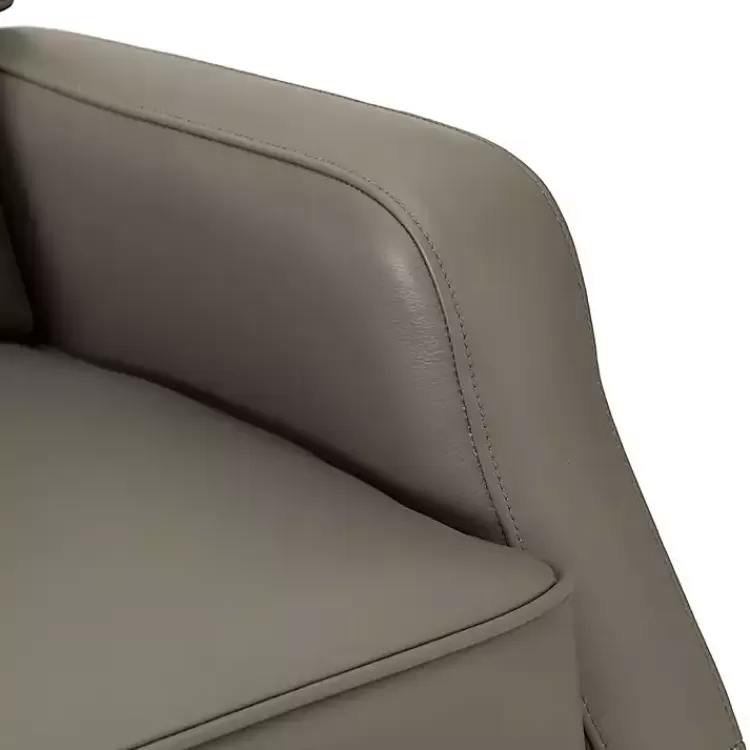 gray_leather_swivel_rocker_recliner_7.webp Leather Swivel Rocker Recliner>Kirklands Home Fashion