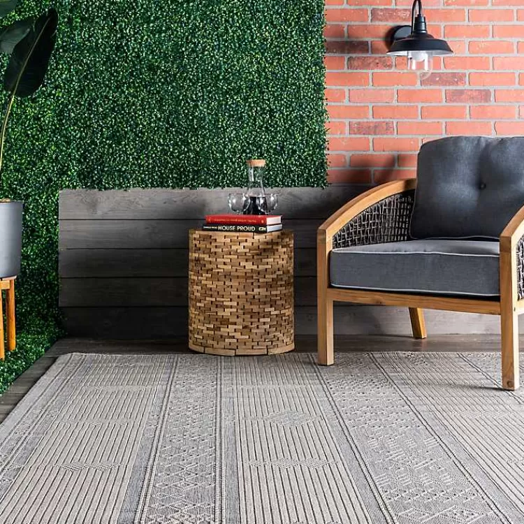 gray_lee_global_stripes_outdoor_area_rug_x_2.webp Gray Lee Global Stripes Outdoor Area Rug, 5x8>Kirklands Home Clearance