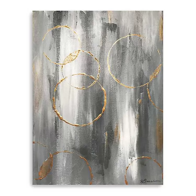 Gray Matter Abstract Canvas Art Print>Kirklands Home Online