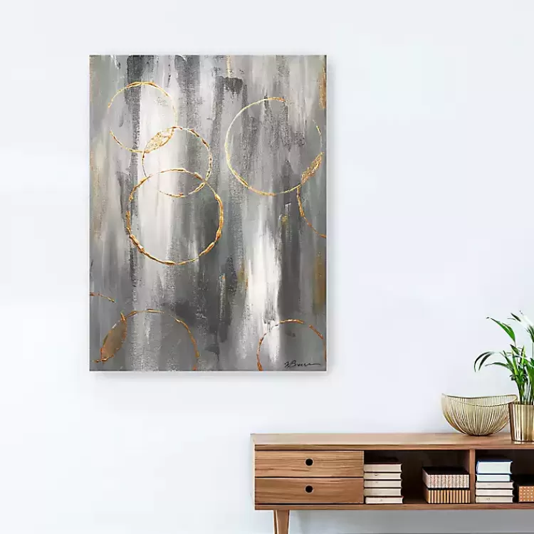 Gray Matter Abstract Canvas Art Print>Kirklands Home Online