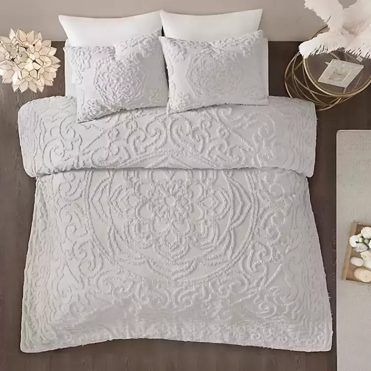 gray_medallion_fullqueen_pc_comforter_set_2.webp Medallion Full/Queen 3-pc. Comforter Set>Kirklands Home Store