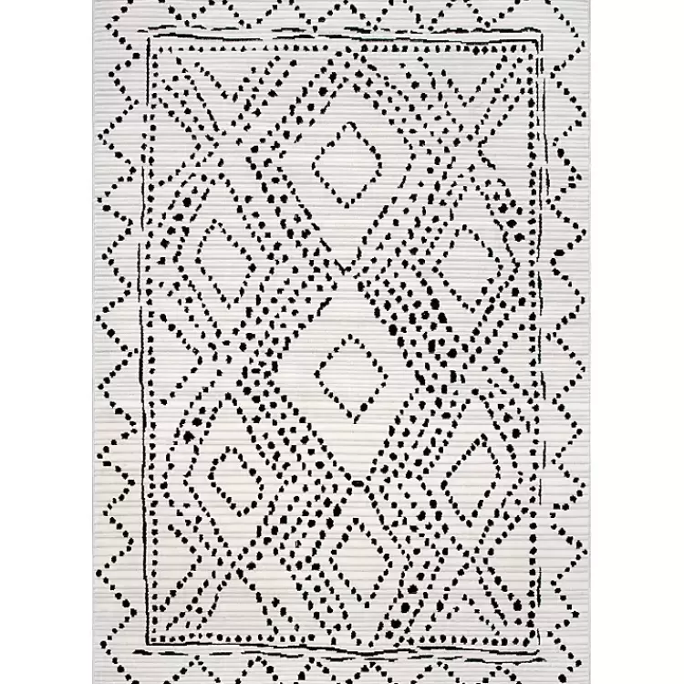 Gray Millie Dotted Trellis Area Rug, 9x12>Kirklands Home Online