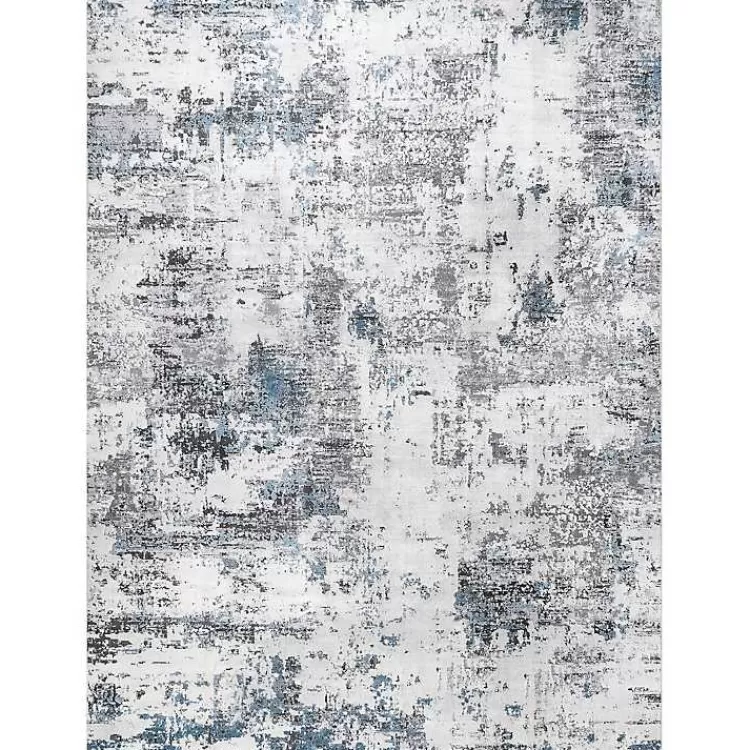 Gray Modern Abstract Washable Area Rug, 3x5>Kirklands Home Hot