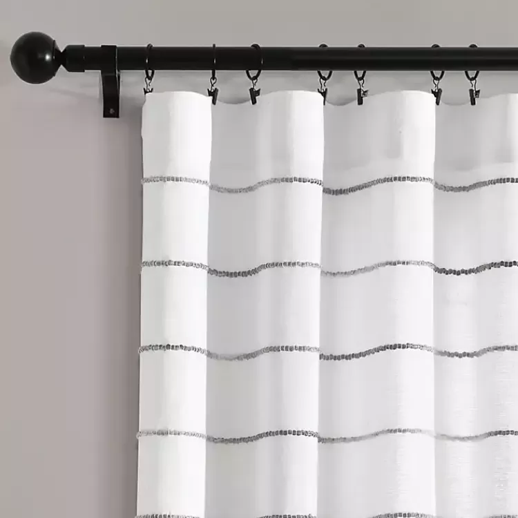 Gray Ombre Stripe Curtain Panel Set, 95 in.>Kirklands Home Flash Sale