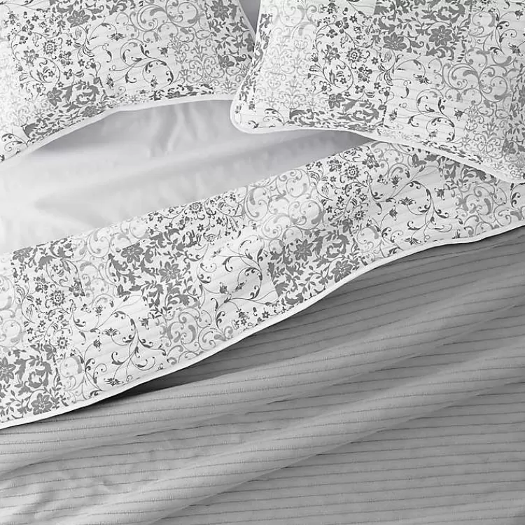 gray_patchwork_reversible_pc_twin_quilt_set_5.webp Gray Patchwork Reversible 2-pc. Twin Quilt Set>Kirklands Home Best Sale