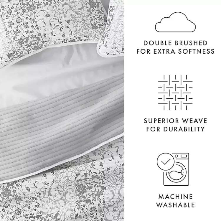 gray_patchwork_reversible_pc_twin_quilt_set_6.webp Gray Patchwork Reversible 2-pc. Twin Quilt Set>Kirklands Home Best Sale