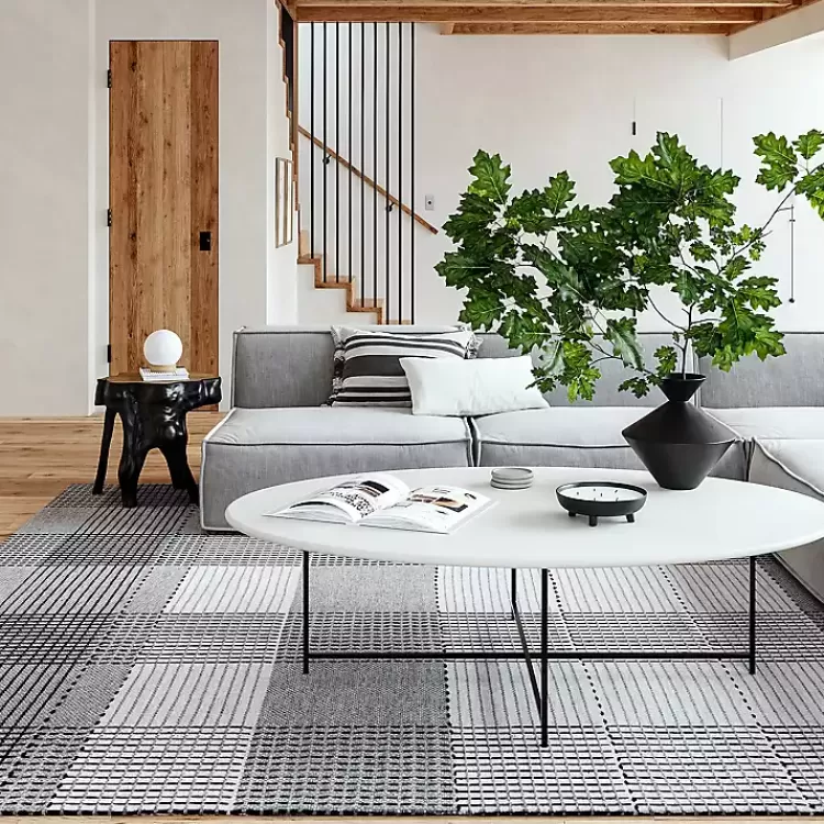 Plaid Emily Henderson x RugsUSA Runner, 2x8>Kirklands Home Discount