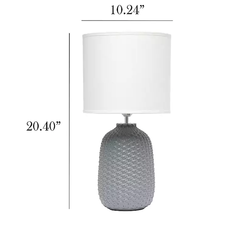 gray_purled_ceramic_table_lamp_2.webp Purled Ceramic Table Lamp>Kirklands Home New
