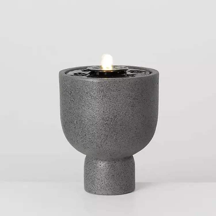 Resin Pedestal Outdoor Fountain, 13 in.>Kirklands Home Fashion