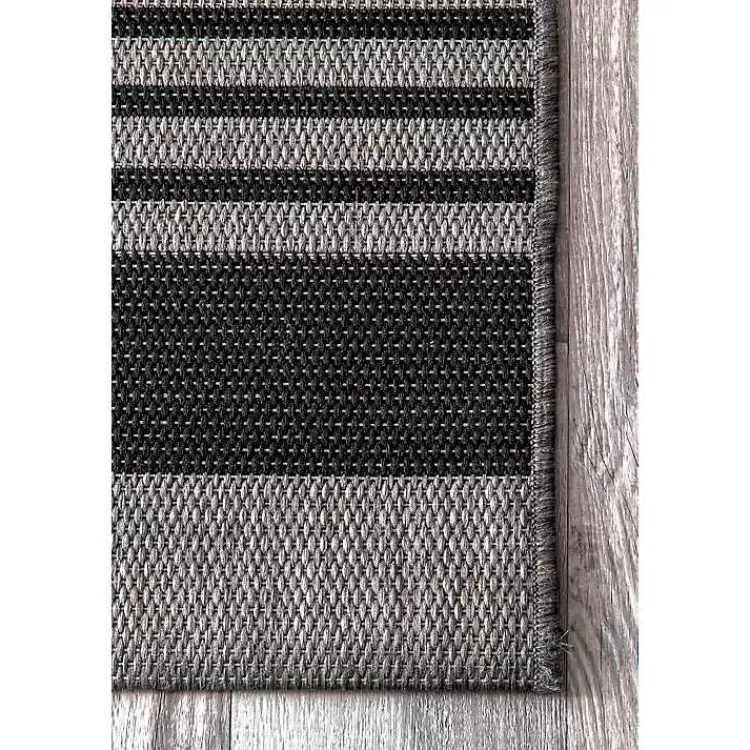 gray_robin_stripe_outdoor_rug_x_4.webp Gray Robin Stripe Outdoor Rug, 5x8>Kirklands Home Discount