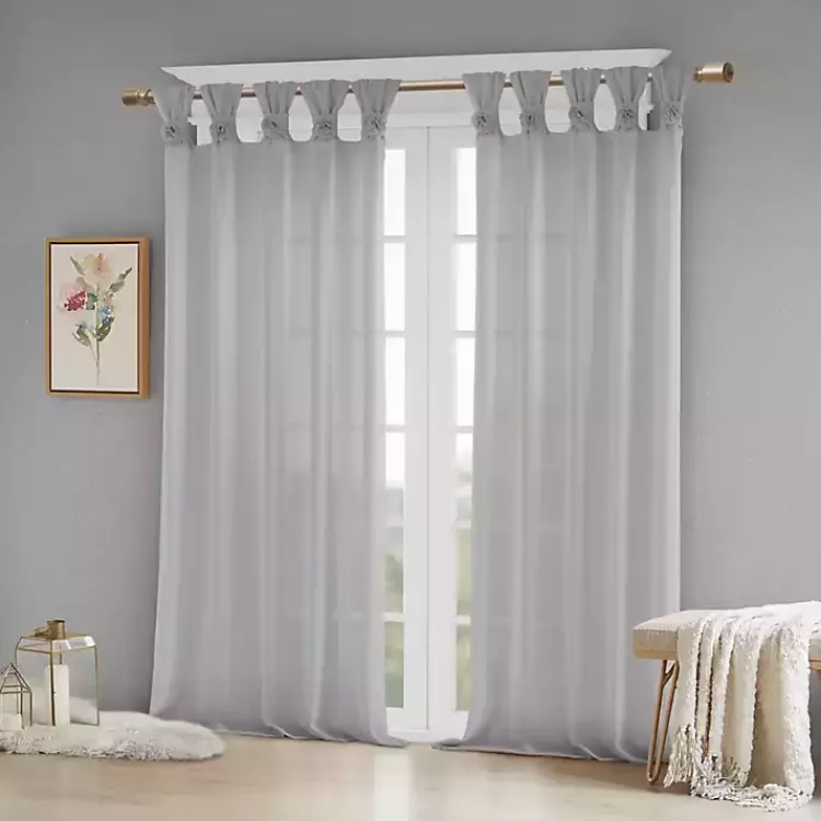Rosette Tab Top Curtain Panel, 63 in.>Kirklands Home Outlet