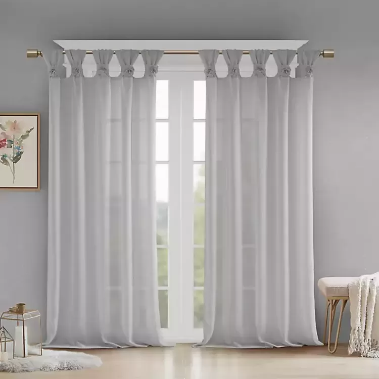 Rosette Tab Top Curtain Panel, 95 in.>Kirklands Home Sale