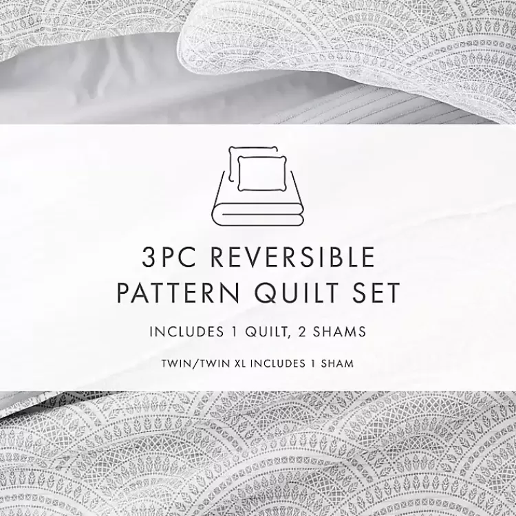 gray_scalloped_reversible_pc_king_quilt_set_8.webp Gray Scalloped Reversible 3-pc. King Quilt Set>Kirklands Home Fashion