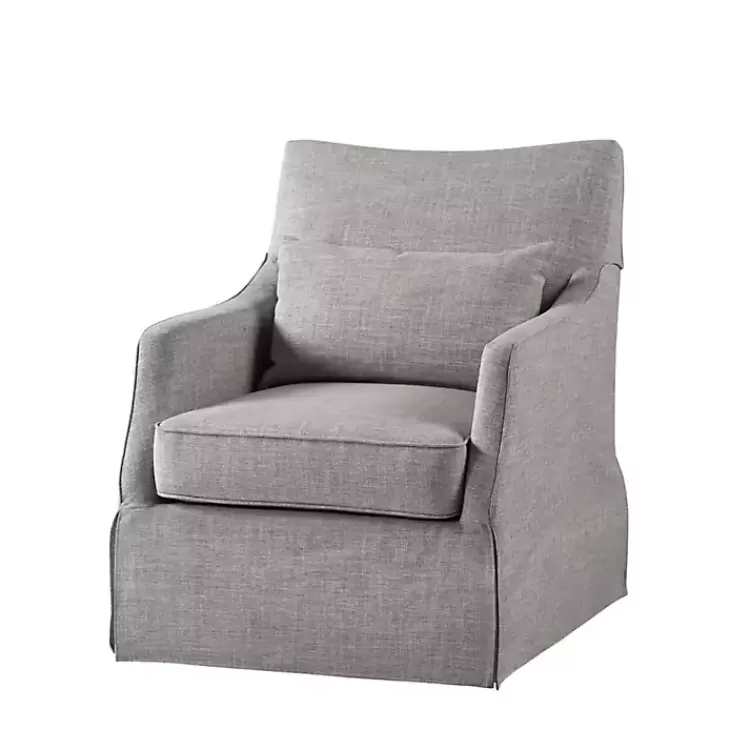 gray_skirted_swivel_martha_stewart_accent_chair_3.webp Skirted Swivel Martha Stewart Accent Chair>Kirklands Home Best Sale