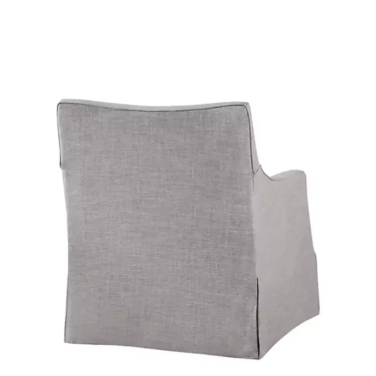 gray_skirted_swivel_martha_stewart_accent_chair_5.webp Skirted Swivel Martha Stewart Accent Chair>Kirklands Home Best Sale