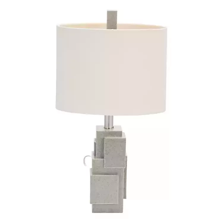 Gray Stacked Blocks Table Lamp>Kirklands Home Cheap