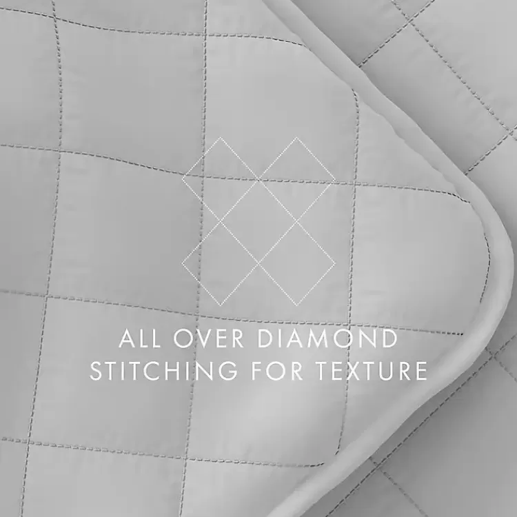 gray_stitched_diamond_pc_twin_quilt_set_8.webp Stitched Diamond 2-pc. Twin Quilt Set>Kirklands Home Discount