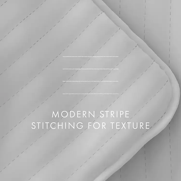 gray_stitched_stripes_pc_king_quilt_set_8.webp Stitched Stripes 3-pc. King Quilt Set>Kirklands Home Store