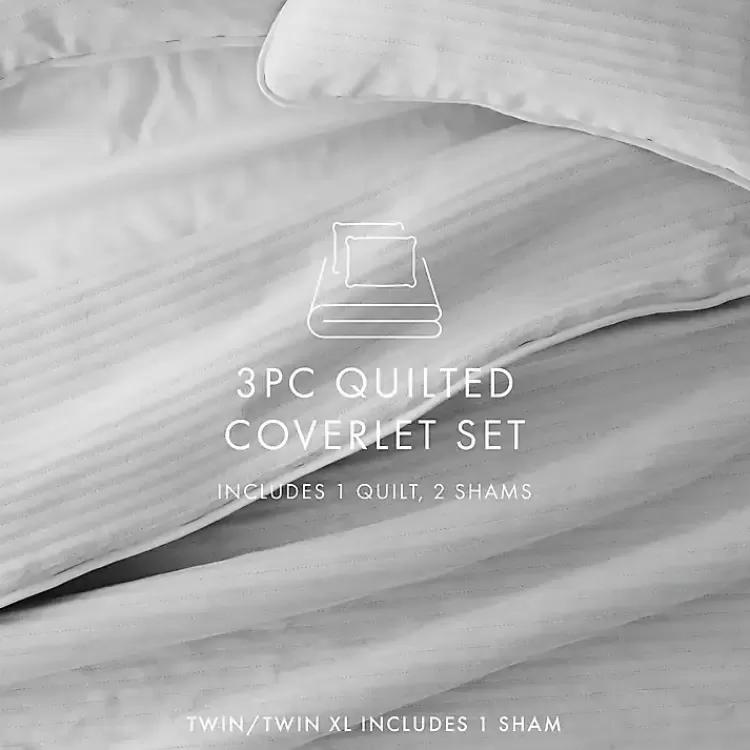 gray_stitched_stripes_pc_queen_quilt_set_7.webp Stitched Stripes 3-pc. Queen Quilt Set>Kirklands Home Best