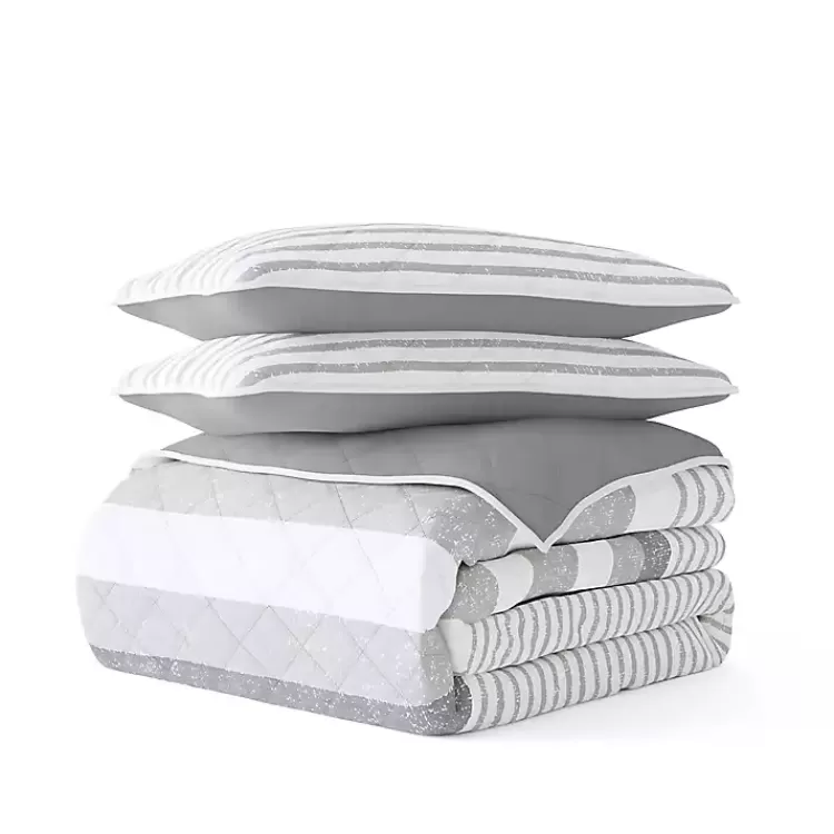 gray_striped_reversible_pc_twin_quilt_set_2.webp Gray Striped Reversible 2-pc. Twin Quilt Set>Kirklands Home Cheap