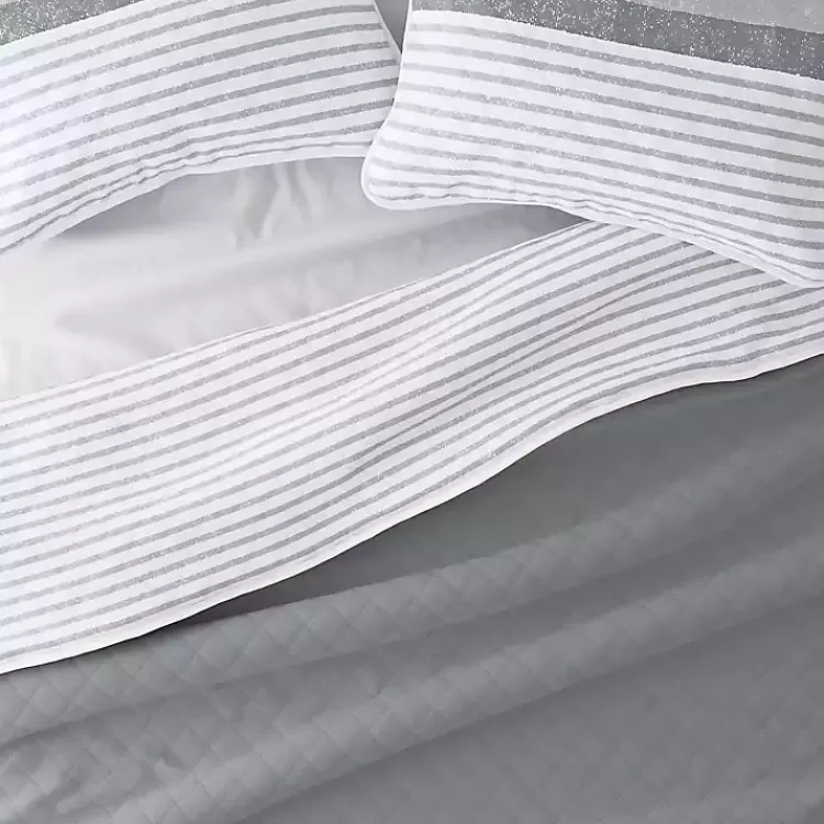 gray_striped_reversible_pc_twin_quilt_set_5.webp Gray Striped Reversible 2-pc. Twin Quilt Set>Kirklands Home Cheap