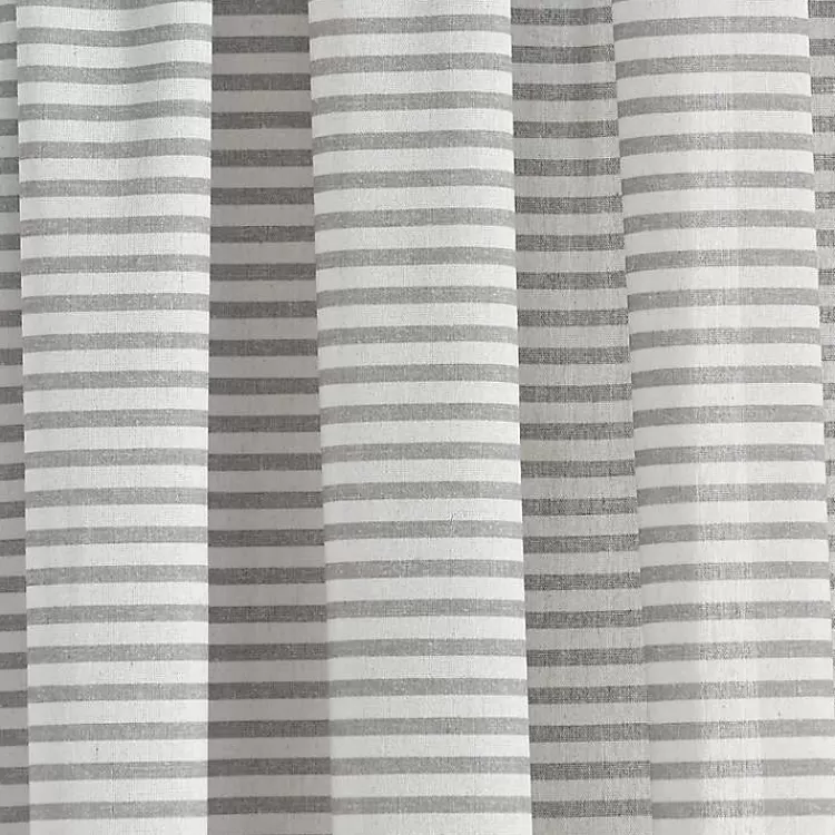 gray_striped_tassel_curtain_panel_set__in_3.webp Gray Striped Tassel Curtain Panel Set, 84 in.>Kirklands Home Clearance