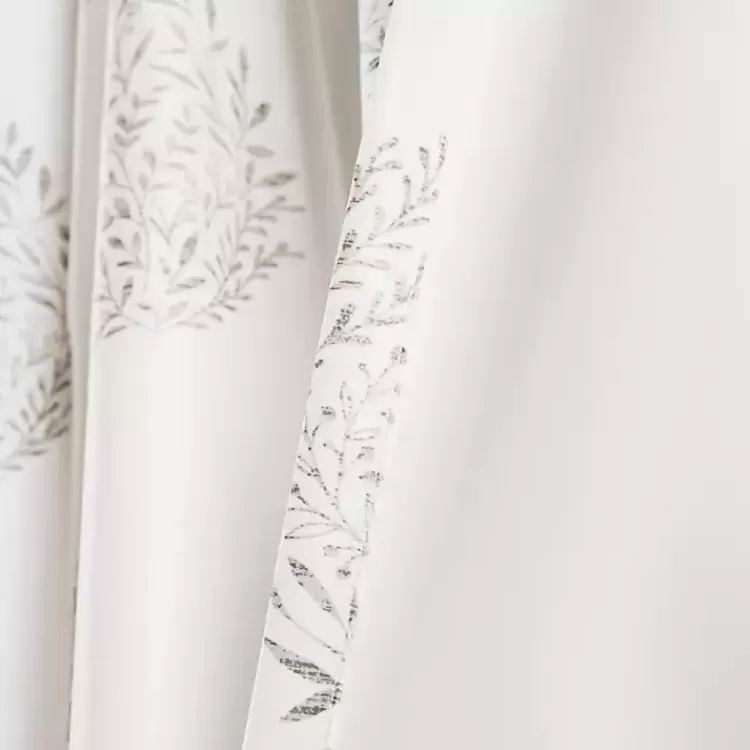 gray_teardrop_leaves_curtain_panel_set__in_4.webp Gray Teardrop Leaves Curtain Panel Set, 95 in.>Kirklands Home Hot