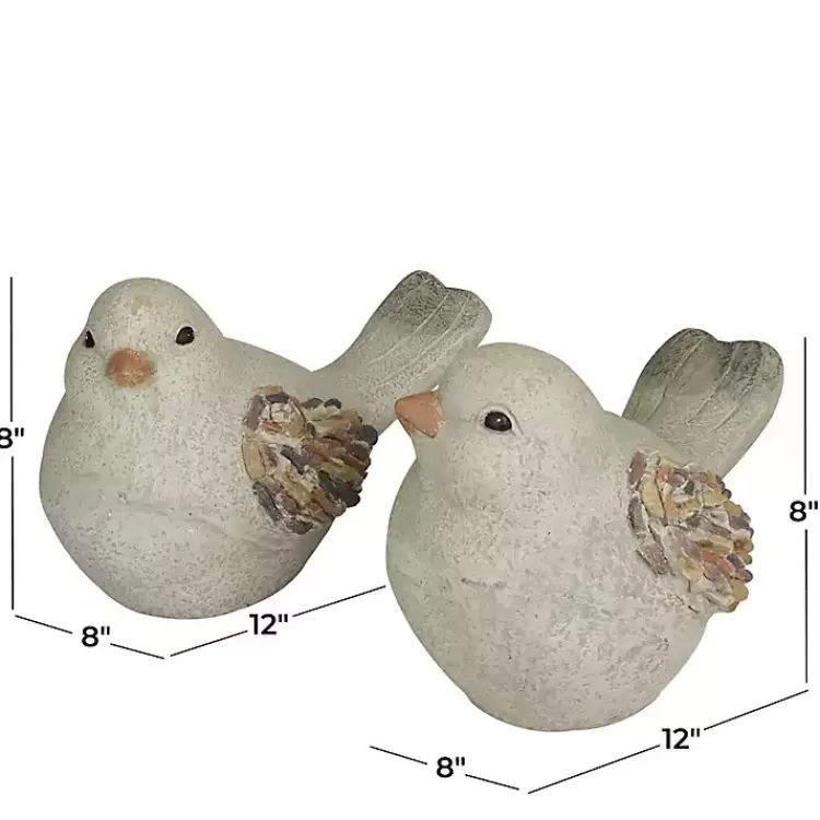 gray_textured_bird_statues_set_of__4.webp Textured Bird Statues, Set of 2>Kirklands Home Sale
