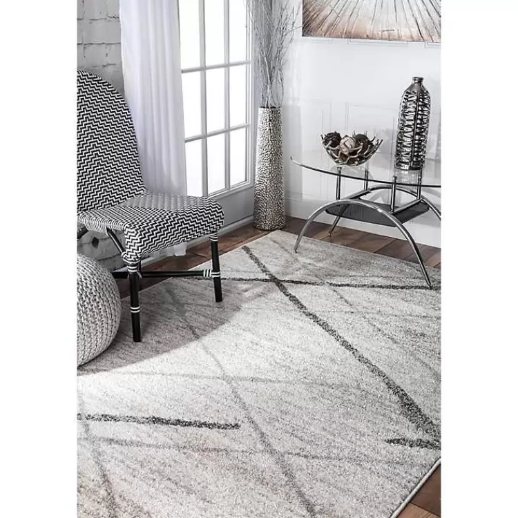 Gray Thigpen Diamond Area Rug, 5x8>Kirklands Home Cheap