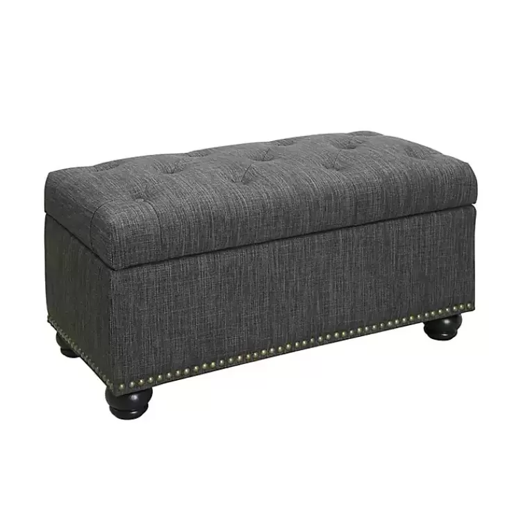Tufted Jess Storage Ottoman Bench>Kirklands Home Cheap